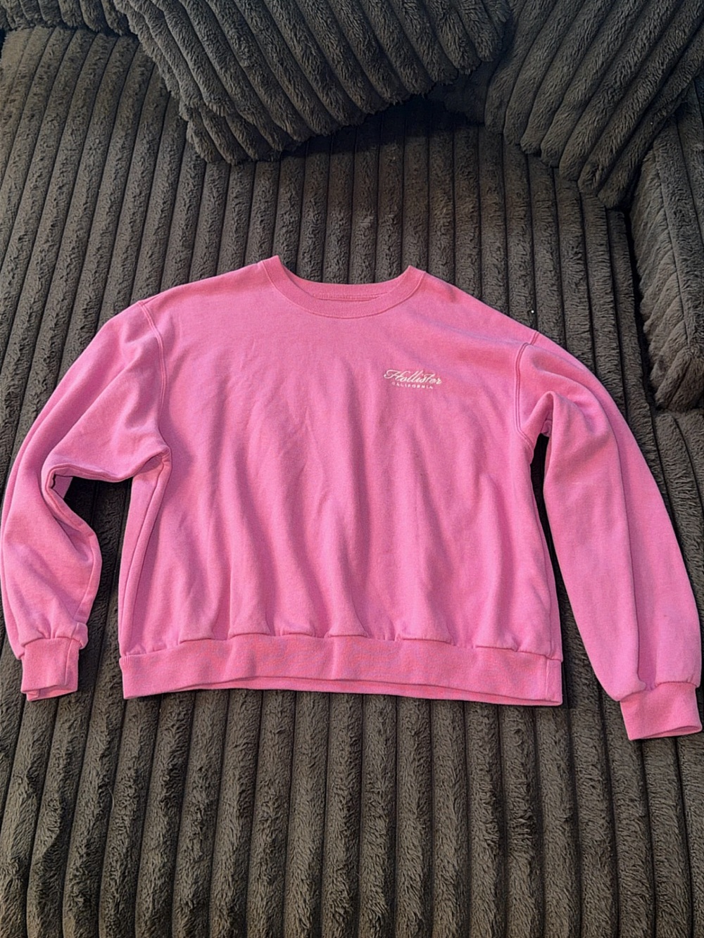 Hollister Bright Bubblegum Pink Crewneck Pullover
